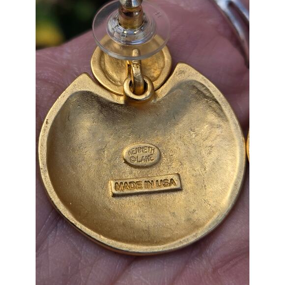 Kenneth Jay Lane Gold Earrings - Picture 10 of 10